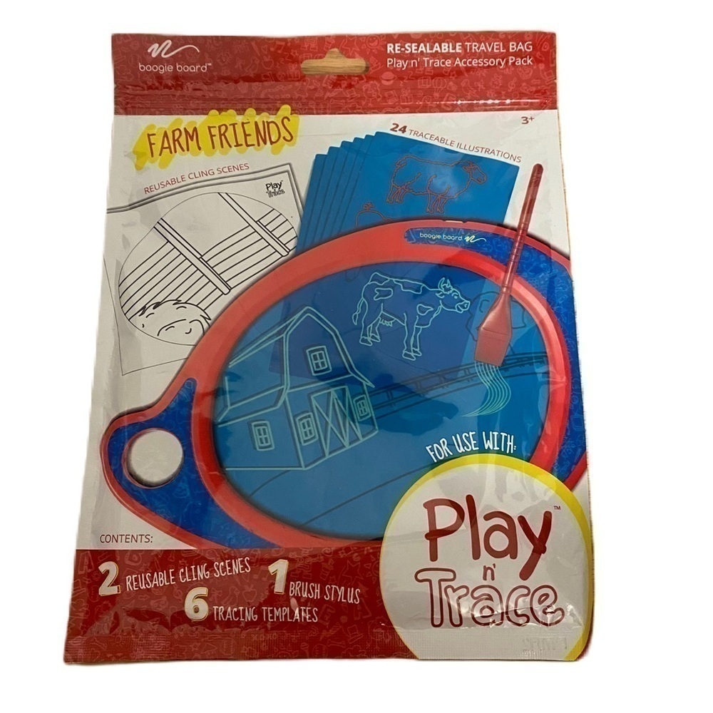 Play N Trace Adventures Farm Drawing Kit NEW Travel Toy Craft Design